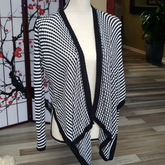 Forever 21 Drape Front Striped Cardigan - Picture 1 of 7